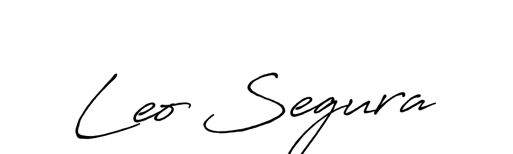Design your own signature with our free online signature maker. With this signature software, you can create a handwritten (Antro_Vectra_Bolder) signature for name Leo Segura. Leo Segura signature style 7 images and pictures png