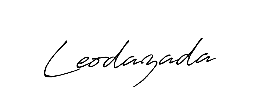 Make a short Leodazada signature style. Manage your documents anywhere anytime using Antro_Vectra_Bolder. Create and add eSignatures, submit forms, share and send files easily. Leodazada signature style 7 images and pictures png