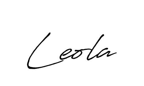 Design your own signature with our free online signature maker. With this signature software, you can create a handwritten (Antro_Vectra_Bolder) signature for name Leola. Leola signature style 7 images and pictures png