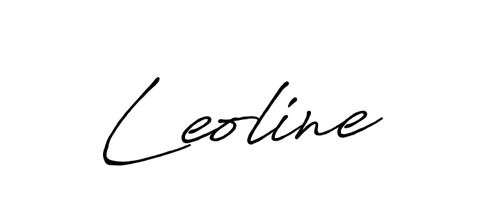 Leoline stylish signature style. Best Handwritten Sign (Antro_Vectra_Bolder) for my name. Handwritten Signature Collection Ideas for my name Leoline. Leoline signature style 7 images and pictures png