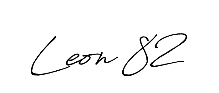 It looks lik you need a new signature style for name Leon 82. Design unique handwritten (Antro_Vectra_Bolder) signature with our free signature maker in just a few clicks. Leon 82 signature style 7 images and pictures png