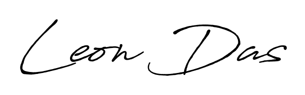An effortless, minimalist signature concept for Leon Das using Antro_Vectra_Bolder design. Clean lines that look great on any document. Leon Das signature style 7 images and pictures png