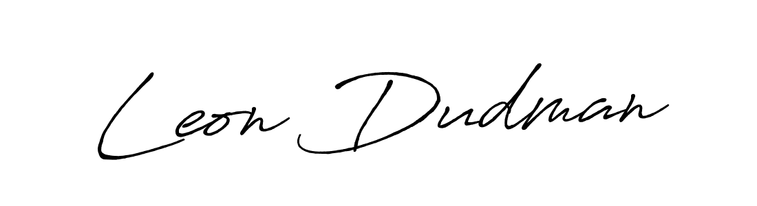 Design your own signature with our free online signature maker. With this signature software, you can create a handwritten (Antro_Vectra_Bolder) signature for name Leon Dudman. Leon Dudman signature style 7 images and pictures png