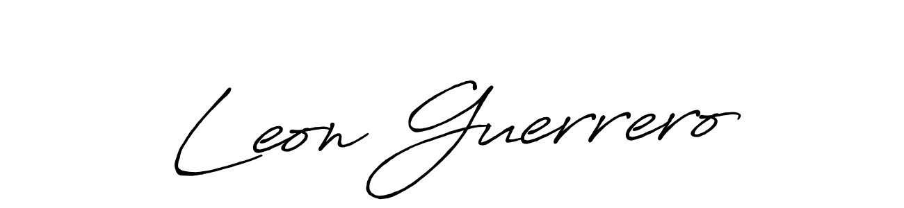 How to make Leon Guerrero signature? Antro_Vectra_Bolder is a professional autograph style. Create handwritten signature for Leon Guerrero name. Leon Guerrero signature style 7 images and pictures png