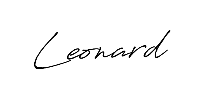 How to make Leonard signature? Antro_Vectra_Bolder is a professional autograph style. Create handwritten signature for Leonard name. Leonard signature style 7 images and pictures png