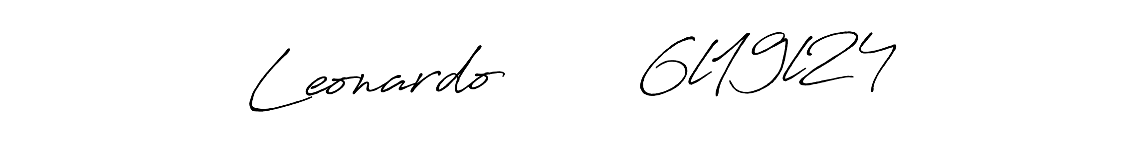 Make a beautiful signature design for name Leonardo        6l19l24. Use this online signature maker to create a handwritten signature for free. Leonardo        6l19l24 signature style 7 images and pictures png