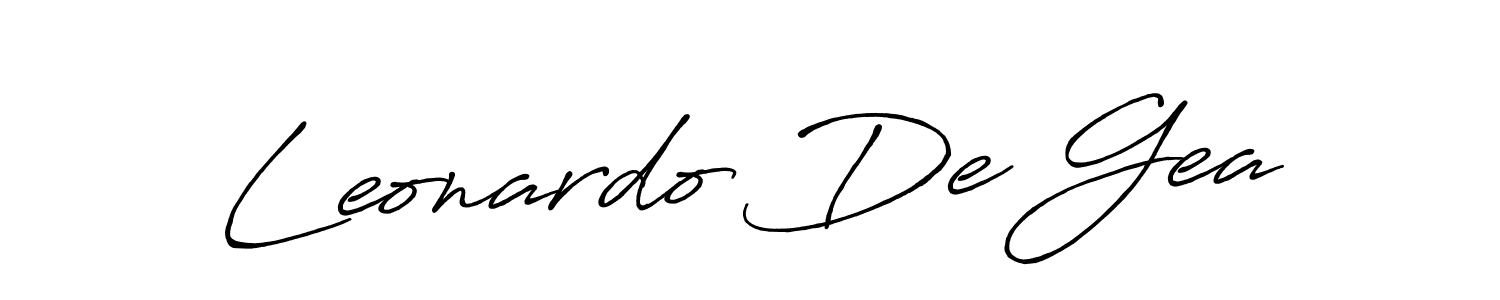 Use a signature maker to create a handwritten signature online. With this signature software, you can design (Antro_Vectra_Bolder) your own signature for name Leonardo De Gea. Leonardo De Gea signature style 7 images and pictures png