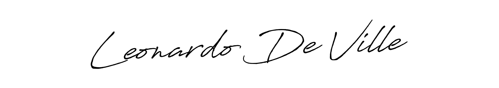 Also You can easily find your signature by using the search form. We will create Leonardo De Ville name handwritten signature images for you free of cost using Antro_Vectra_Bolder sign style. Leonardo De Ville signature style 7 images and pictures png