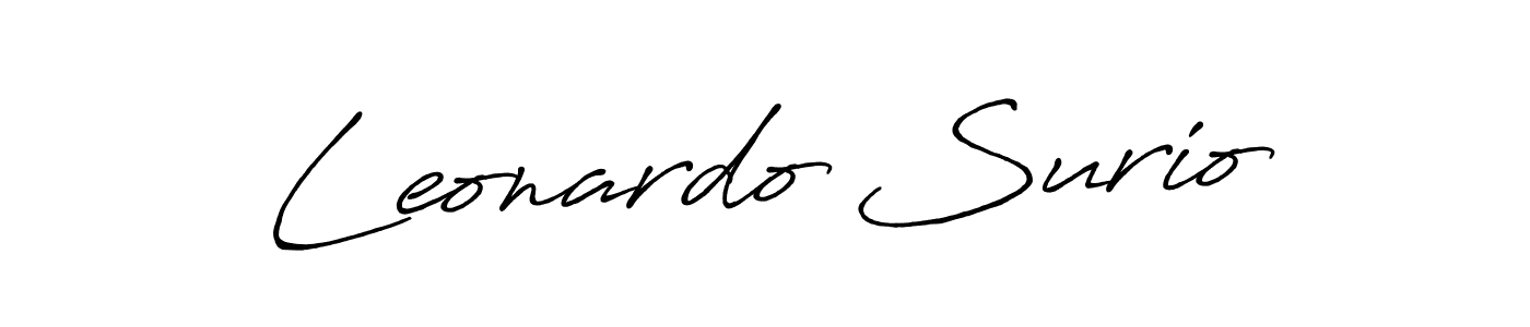 Antro_Vectra_Bolder is a professional signature style that is perfect for those who want to add a touch of class to their signature. It is also a great choice for those who want to make their signature more unique. Get Leonardo Surio name to fancy signature for free. Leonardo Surio signature style 7 images and pictures png