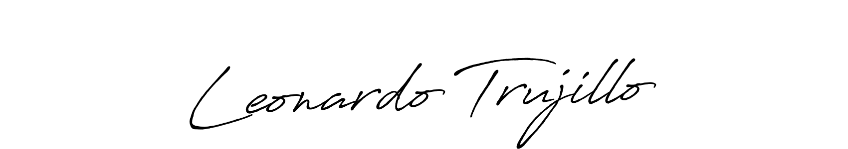 Make a short Leonardo Trujillo signature style. Manage your documents anywhere anytime using Antro_Vectra_Bolder. Create and add eSignatures, submit forms, share and send files easily. Leonardo Trujillo signature style 7 images and pictures png