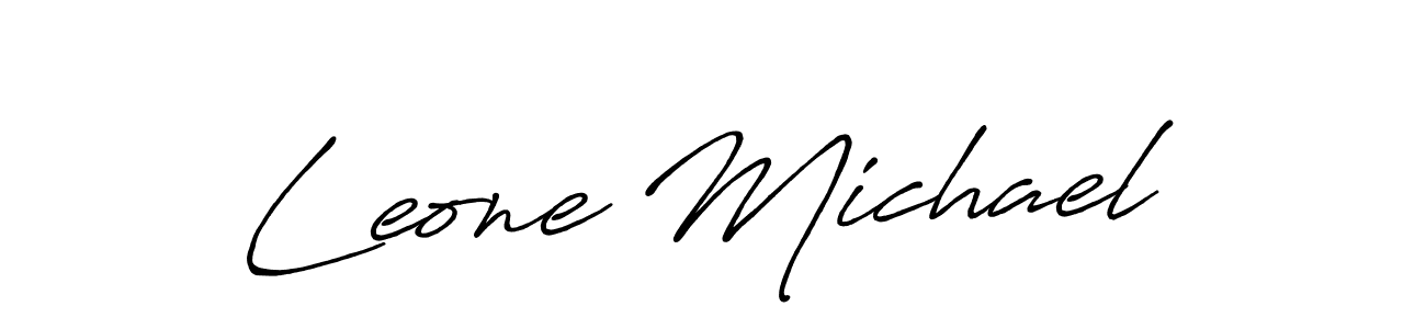 Make a short Leone Michael signature style. Manage your documents anywhere anytime using Antro_Vectra_Bolder. Create and add eSignatures, submit forms, share and send files easily. Leone Michael signature style 7 images and pictures png