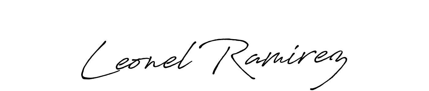 The best way (Antro_Vectra_Bolder) to make a short signature is to pick only two or three words in your name. The name Leonel Ramirez include a total of six letters. For converting this name. Leonel Ramirez signature style 7 images and pictures png