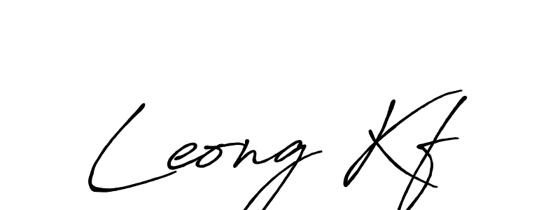 Create a beautiful signature design for name Leong Kf. With this signature (Antro_Vectra_Bolder) fonts, you can make a handwritten signature for free. Leong Kf signature style 7 images and pictures png