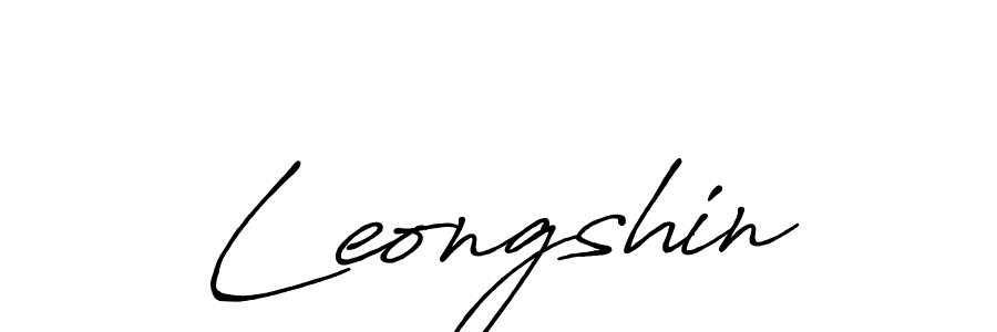 Once you've used our free online signature maker to create your best signature Antro_Vectra_Bolder style, it's time to enjoy all of the benefits that Leongshin name signing documents. Leongshin signature style 7 images and pictures png