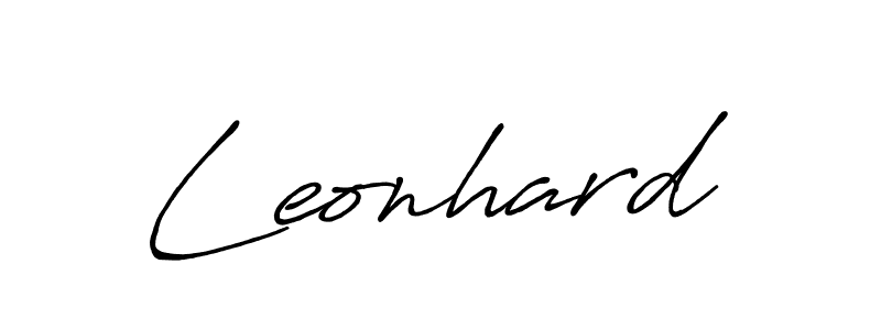 Create a beautiful signature design for name Leonhard. With this signature (Antro_Vectra_Bolder) fonts, you can make a handwritten signature for free. Leonhard signature style 7 images and pictures png