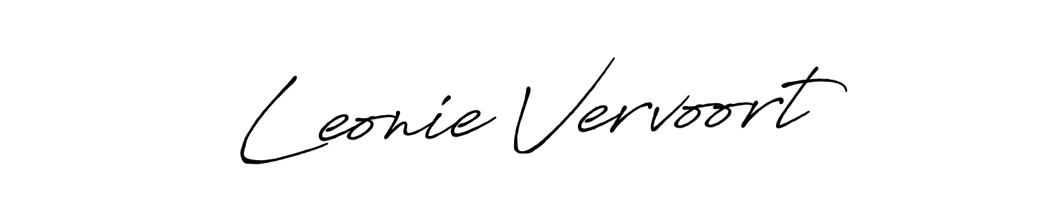 Also we have Leonie Vervoort name is the best signature style. Create professional handwritten signature collection using Antro_Vectra_Bolder autograph style. Leonie Vervoort signature style 7 images and pictures png