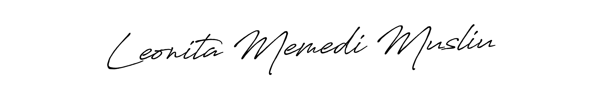 The best way (Antro_Vectra_Bolder) to make a short signature is to pick only two or three words in your name. The name Leonita Memedi Musliu include a total of six letters. For converting this name. Leonita Memedi Musliu signature style 7 images and pictures png