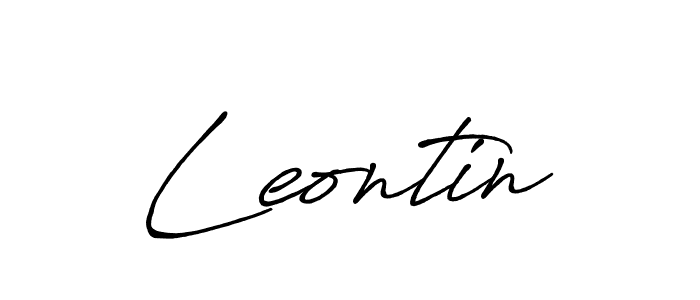 Also we have Leontin name is the best signature style. Create professional handwritten signature collection using Antro_Vectra_Bolder autograph style. Leontin signature style 7 images and pictures png