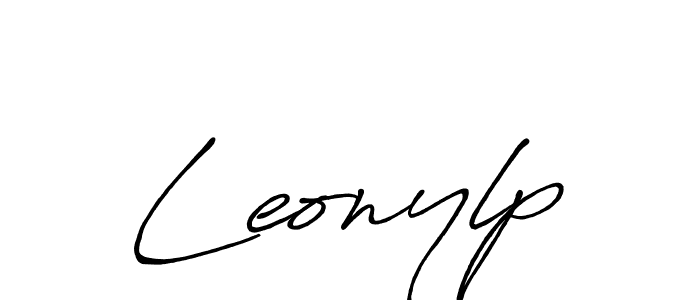 Make a beautiful signature design for name Leonylp. With this signature (Antro_Vectra_Bolder) style, you can create a handwritten signature for free. Leonylp signature style 7 images and pictures png