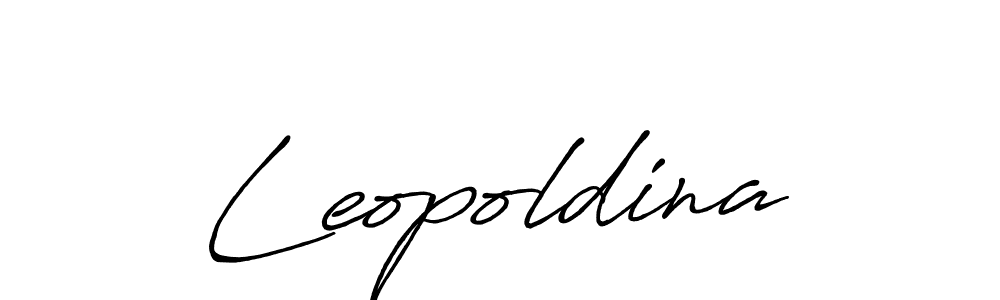 Leopoldina stylish signature style. Best Handwritten Sign (Antro_Vectra_Bolder) for my name. Handwritten Signature Collection Ideas for my name Leopoldina. Leopoldina signature style 7 images and pictures png