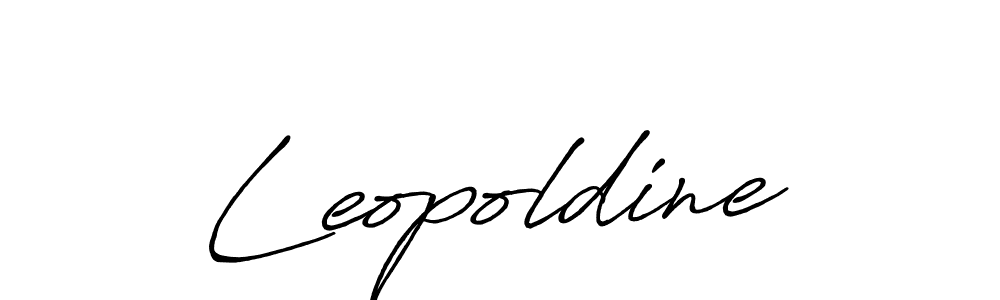 How to make Leopoldine signature? Antro_Vectra_Bolder is a professional autograph style. Create handwritten signature for Leopoldine name. Leopoldine signature style 7 images and pictures png