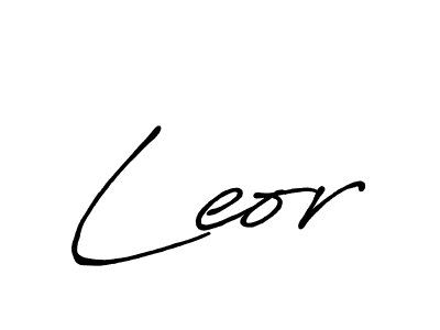 if you are searching for the best signature style for your name Leor. so please give up your signature search. here we have designed multiple signature styles  using Antro_Vectra_Bolder. Leor signature style 7 images and pictures png