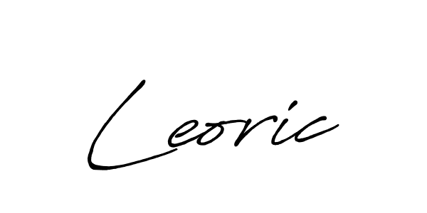 Use a signature maker to create a handwritten signature online. With this signature software, you can design (Antro_Vectra_Bolder) your own signature for name Leoric. Leoric signature style 7 images and pictures png