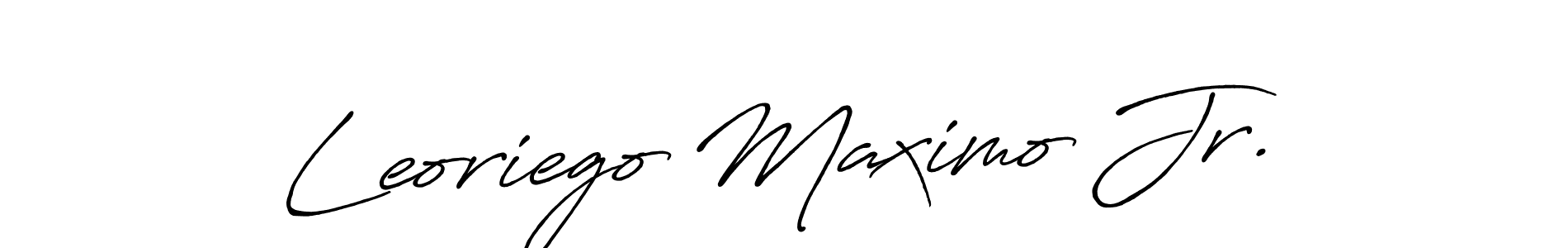 if you are searching for the best signature style for your name Leoriego Maximo Jr.. so please give up your signature search. here we have designed multiple signature styles  using Antro_Vectra_Bolder. Leoriego Maximo Jr. signature style 7 images and pictures png