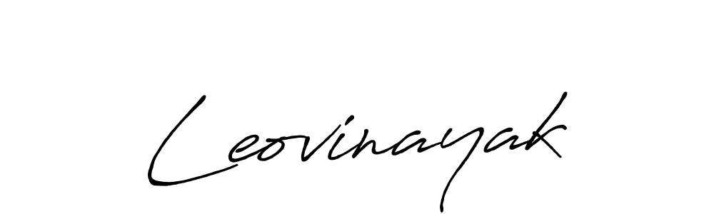 if you are searching for the best signature style for your name Leovinayak. so please give up your signature search. here we have designed multiple signature styles  using Antro_Vectra_Bolder. Leovinayak signature style 7 images and pictures png