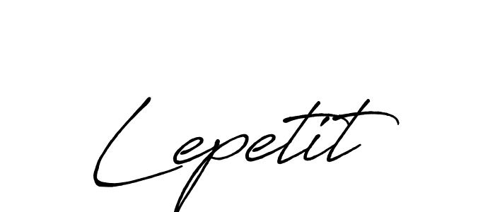 Lepetit stylish signature style. Best Handwritten Sign (Antro_Vectra_Bolder) for my name. Handwritten Signature Collection Ideas for my name Lepetit. Lepetit signature style 7 images and pictures png