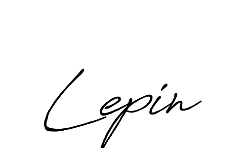 Design your own signature with our free online signature maker. With this signature software, you can create a handwritten (Antro_Vectra_Bolder) signature for name Lepin. Lepin signature style 7 images and pictures png