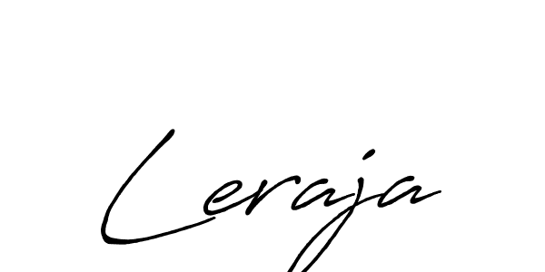 How to make Leraja name signature. Use Antro_Vectra_Bolder style for creating short signs online. This is the latest handwritten sign. Leraja signature style 7 images and pictures png