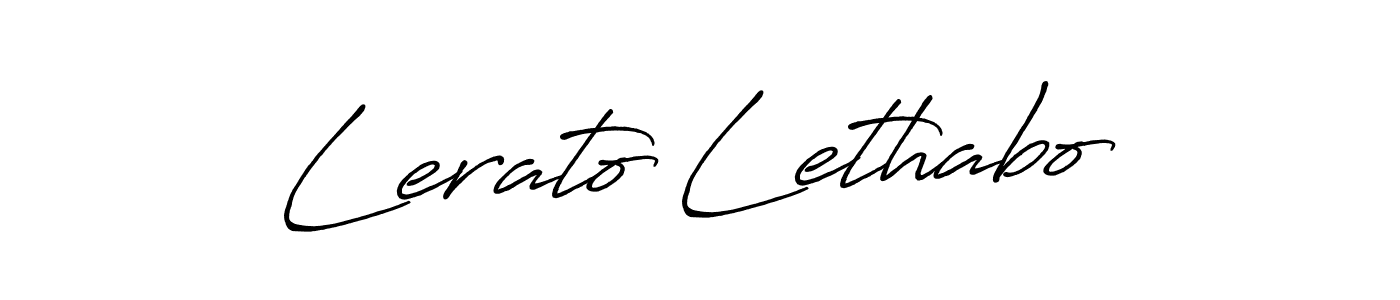 How to make Lerato Lethabo signature? Antro_Vectra_Bolder is a professional autograph style. Create handwritten signature for Lerato Lethabo name. Lerato Lethabo signature style 7 images and pictures png