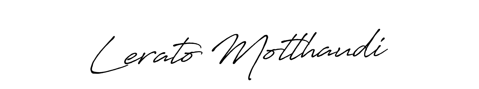 The best way (Antro_Vectra_Bolder) to make a short signature is to pick only two or three words in your name. The name Lerato Motlhaudi include a total of six letters. For converting this name. Lerato Motlhaudi signature style 7 images and pictures png