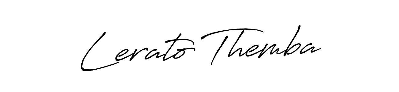 It looks lik you need a new signature style for name Lerato Themba. Design unique handwritten (Antro_Vectra_Bolder) signature with our free signature maker in just a few clicks. Lerato Themba signature style 7 images and pictures png