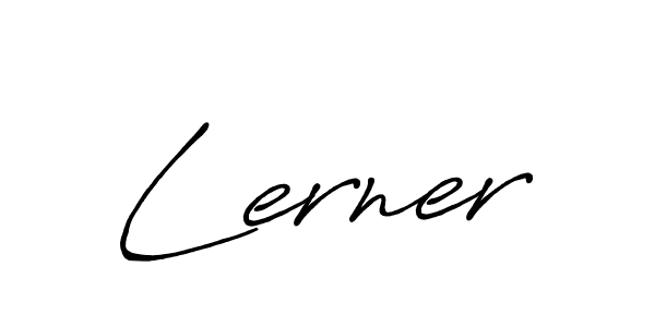 Use a signature maker to create a handwritten signature online. With this signature software, you can design (Antro_Vectra_Bolder) your own signature for name Lerner. Lerner signature style 7 images and pictures png