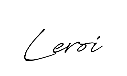 How to make Leroi signature? Antro_Vectra_Bolder is a professional autograph style. Create handwritten signature for Leroi name. Leroi signature style 7 images and pictures png