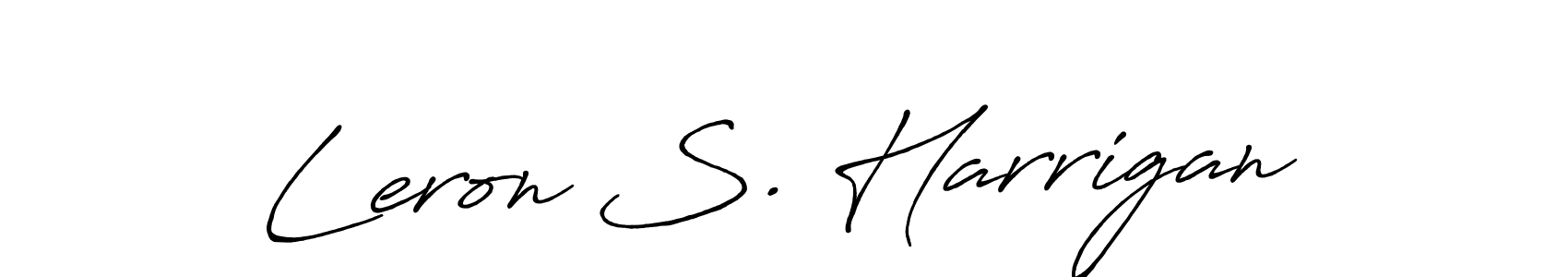 How to Draw Leron S. Harrigan signature style? Antro_Vectra_Bolder is a latest design signature styles for name Leron S. Harrigan. Leron S. Harrigan signature style 7 images and pictures png