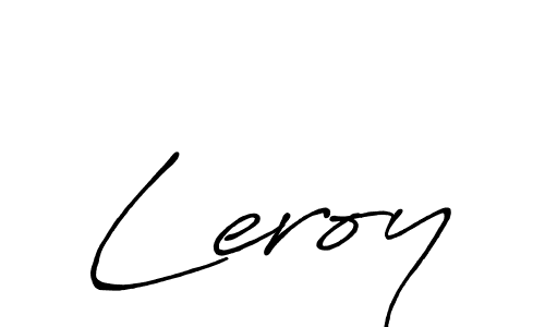 Make a beautiful signature design for name Leroy. With this signature (Antro_Vectra_Bolder) style, you can create a handwritten signature for free. Leroy signature style 7 images and pictures png