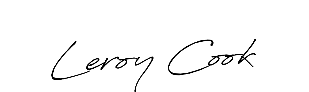 Leroy Cook stylish signature style. Best Handwritten Sign (Antro_Vectra_Bolder) for my name. Handwritten Signature Collection Ideas for my name Leroy Cook. Leroy Cook signature style 7 images and pictures png