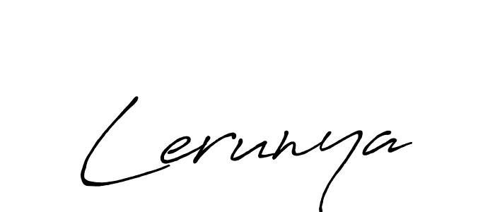 Lerunya stylish signature style. Best Handwritten Sign (Antro_Vectra_Bolder) for my name. Handwritten Signature Collection Ideas for my name Lerunya. Lerunya signature style 7 images and pictures png