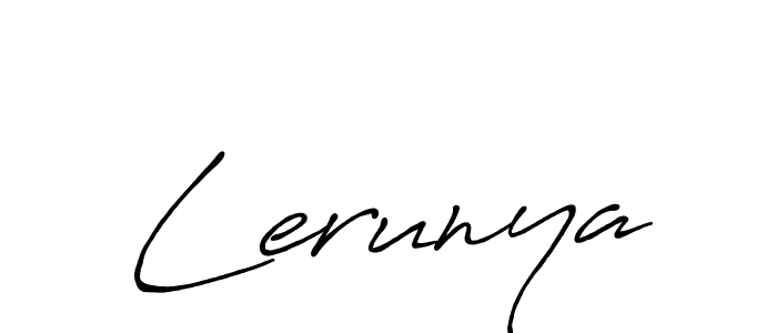 Once you've used our free online signature maker to create your best signature Antro_Vectra_Bolder style, it's time to enjoy all of the benefits that Lerunya name signing documents. Lerunya signature style 7 images and pictures png