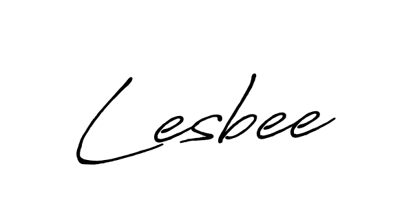 Also we have Lesbee name is the best signature style. Create professional handwritten signature collection using Antro_Vectra_Bolder autograph style. Lesbee signature style 7 images and pictures png