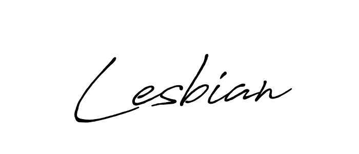 How to make Lesbian name signature. Use Antro_Vectra_Bolder style for creating short signs online. This is the latest handwritten sign. Lesbian signature style 7 images and pictures png