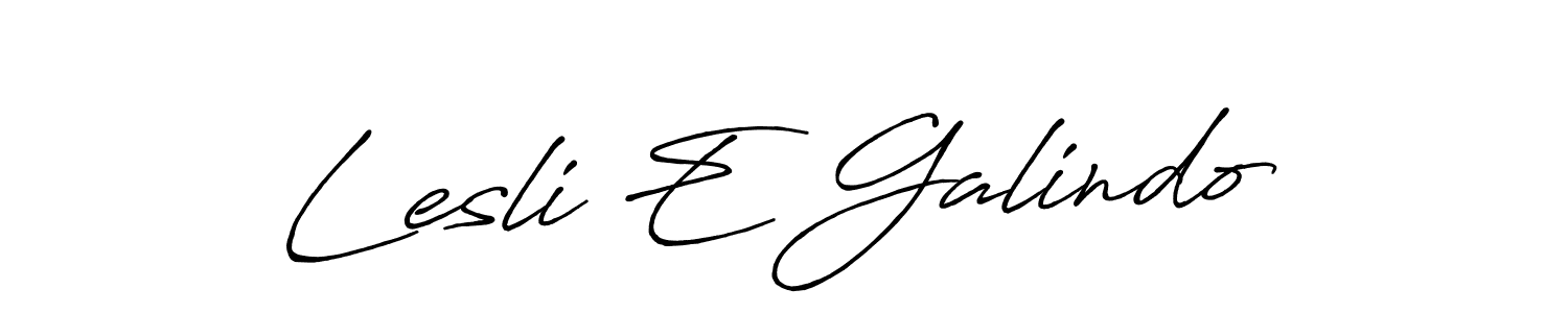It looks lik you need a new signature style for name Lesli E Galindo. Design unique handwritten (Antro_Vectra_Bolder) signature with our free signature maker in just a few clicks. Lesli E Galindo signature style 7 images and pictures png