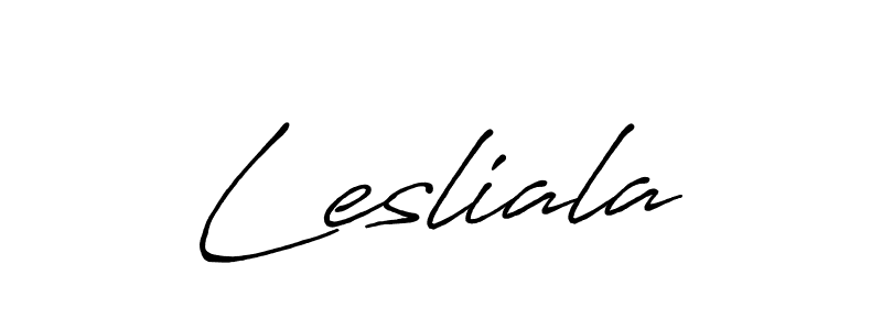Make a short Lesliala signature style. Manage your documents anywhere anytime using Antro_Vectra_Bolder. Create and add eSignatures, submit forms, share and send files easily. Lesliala signature style 7 images and pictures png