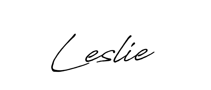See photos of Leslie  official signature by Spectra . Check more albums & portfolios. Read reviews & check more about Antro_Vectra_Bolder font. Leslie  signature style 7 images and pictures png