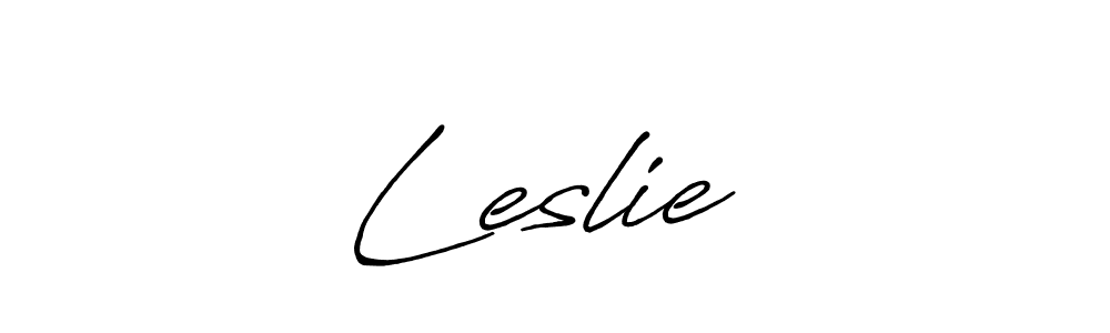 Create a beautiful signature design for name Leslie ❤. With this signature (Antro_Vectra_Bolder) fonts, you can make a handwritten signature for free. Leslie ❤ signature style 7 images and pictures png