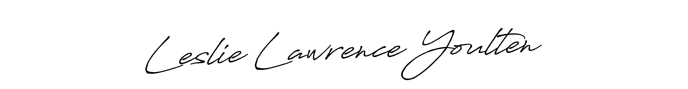 You should practise on your own different ways (Antro_Vectra_Bolder) to write your name (Leslie Lawrence Youlten) in signature. don't let someone else do it for you. Leslie Lawrence Youlten signature style 7 images and pictures png