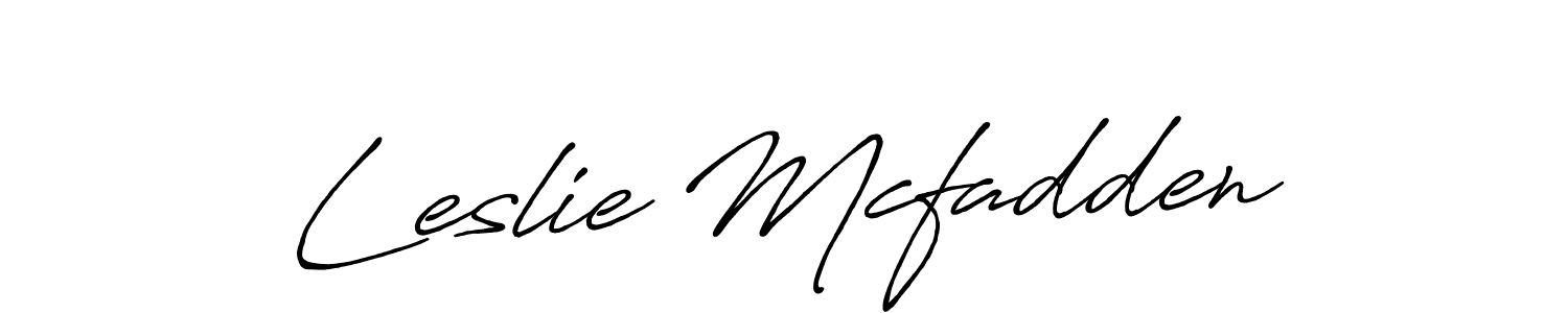 Similarly Antro_Vectra_Bolder is the best handwritten signature design. Signature creator online .You can use it as an online autograph creator for name Leslie Mcfadden. Leslie Mcfadden signature style 7 images and pictures png